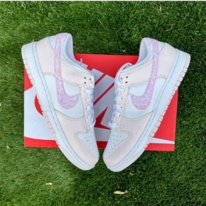 Nike dunk pink paisley size 7 women